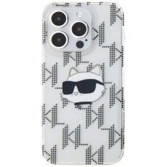 Чохол Karl Lagerfeld IML Choupette Head & Monogram для iPhone 15 Pro Transparent (KLHCP15LHKLPCHT)