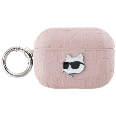 Чохол для навушників Karl Lagerfeld Monogram Choupette Head для AirPods Pro 2 Pink (KLAP2PGCHPP)