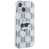 Чохол Karl Lagerfeld IML Choupette Head & Monogram для iPhone 15 | 14 | 13 Transparent (KLHCP15SHKLPCHT)