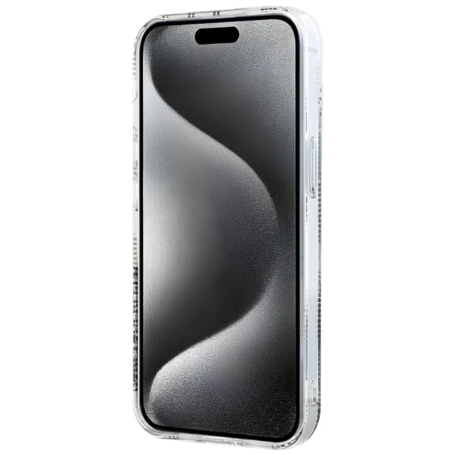 Чохол Karl Lagerfeld IML Choupette Head & Monogram для iPhone 15 | 14 | 13 Transparent (KLHCP15SHKLPCHT)