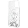Чохол Karl Lagerfeld Liquid Glitter Choupette Head для iPhone 15 Plus | 14 Plus Transparent with MagSafe (KLHMP15MLGCHSGH)