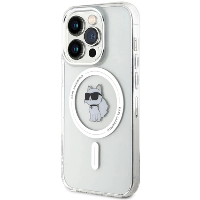 Чохол Karl Lagerfeld IML Choupette для iPhone 14 Pro Max Transparent with MagSafe (KLHMP14XHFCCNOT)