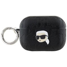Чохол для навушників Karl Lagerfeld Monogram Karl Head для AirPods Pro 2 Black (KLAP2PGKIPK)