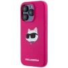 Чохол Karl Lagerfeld Silicone Choupette Head для iPhone 15 Pro Fuschia with MagSafe (KLHMP15LSCHPPLF)