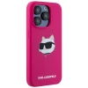Чохол Karl Lagerfeld Silicone Choupette Head для iPhone 15 Pro Fuschia with MagSafe (KLHMP15LSCHPPLF)