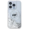 Чохол Karl Lagerfeld Liquid Glitter Choupette Head для iPhone 15 Pro Transparent with MagSafe (KLHMP15LLGCHSGH)