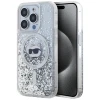 Чохол Karl Lagerfeld Liquid Glitter Choupette Head для iPhone 15 Pro Transparent with MagSafe (KLHMP15LLGCHSGH)