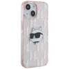 Чохол Karl Lagerfeld IML Choupette Head & Monogram для iPhone 15 | 14 | 13 Pink (KLHCP14SHKLPCHP)