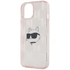 Чохол Karl Lagerfeld IML Choupette Head & Monogram для iPhone 15 | 14 | 13 Pink (KLHCP14SHKLPCHP)