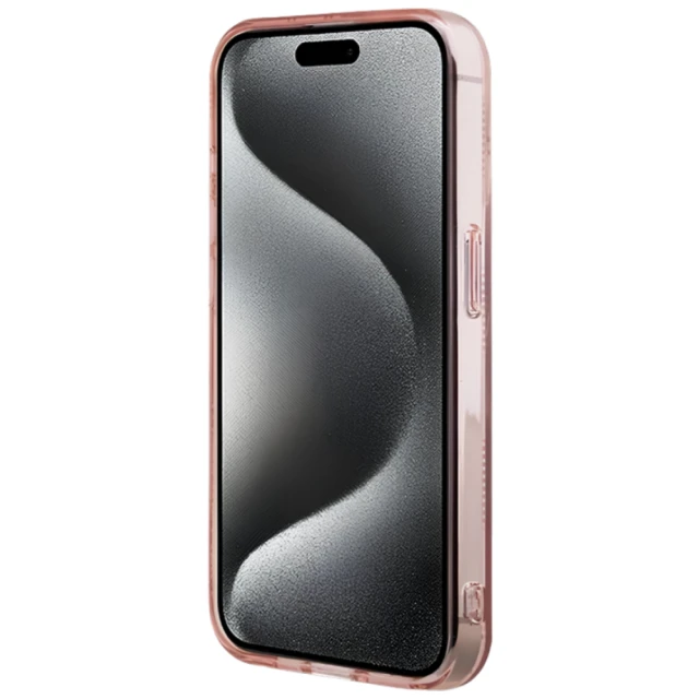 Чохол Karl Lagerfeld IML Choupette Head & Monogram для iPhone 15 Pro Max Pink (KLHCP15XHKLPCHP)