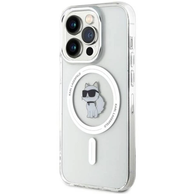 Чохол Karl Lagerfeld IML Choupette для iPhone 13 | 13 Pro Transparent with MagSafe (KLHMP13LHFCCNOT)