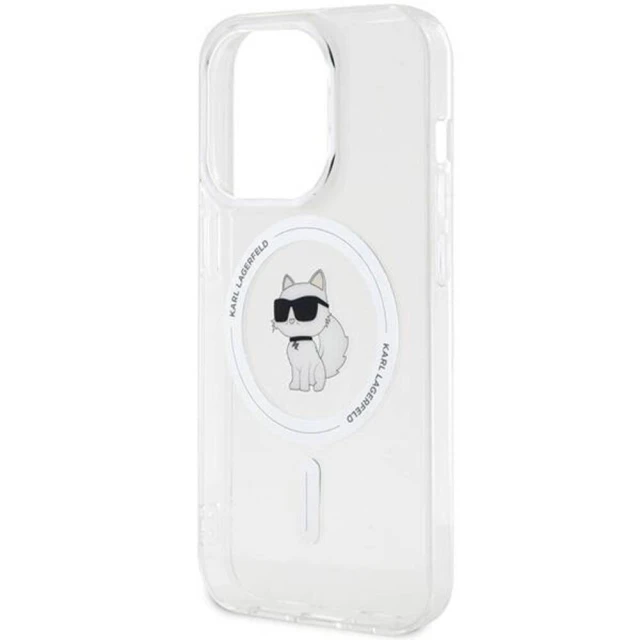 Чохол Karl Lagerfeld IML Choupette для iPhone 13 | 13 Pro Transparent with MagSafe (KLHMP13LHFCCNOT)