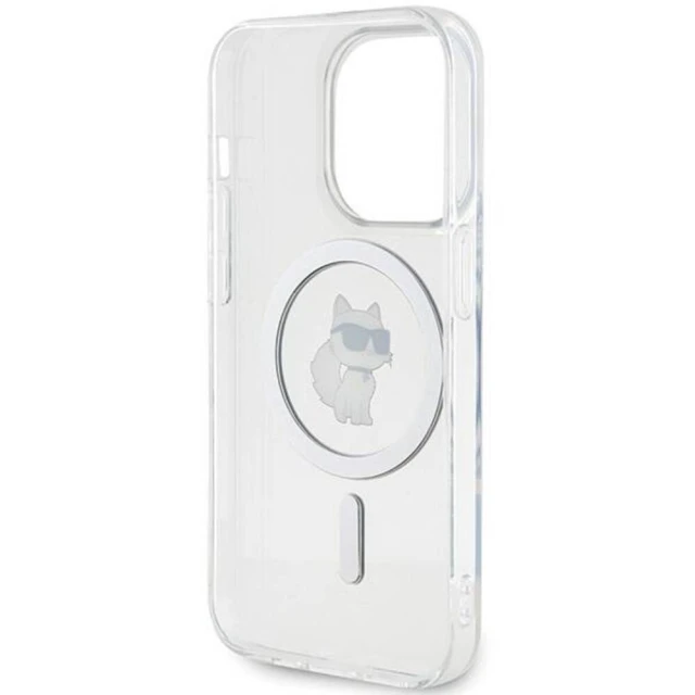 Чохол Karl Lagerfeld IML Choupette для iPhone 13 | 13 Pro Transparent with MagSafe (KLHMP13LHFCCNOT)