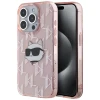 Чохол Karl Lagerfeld IML Choupette Head & Monogram для iPhone 15 Pro Pink (KLHCP15LHKLPCHP)