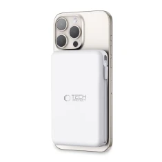 Портативний зарядний пристрій Tech-Protect PB31 LifeMag 10000mAh 15W White with MagSafe (5906302309276)