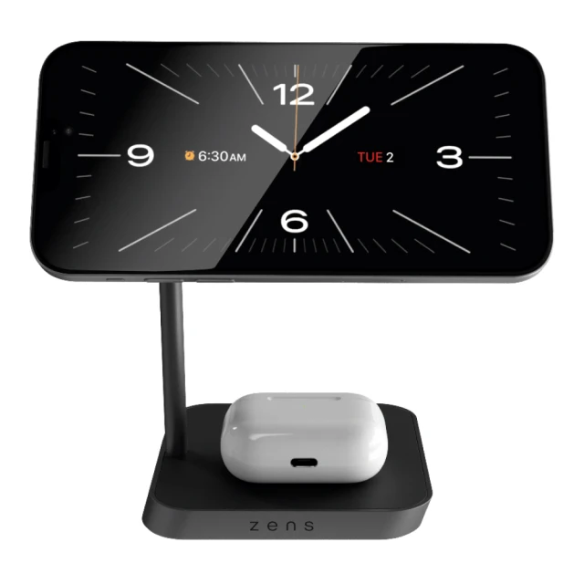 Бездротовий зарядний пристрій Zens Office Charger 2 2-in-1 15W Black (ZEDC26B/00)