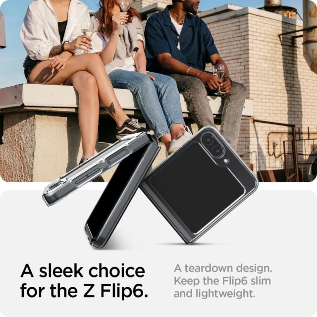Чохол Spigen AirSkin для Samsung Galaxy Flip6 (F741) Crystal Clear (ACS07836)