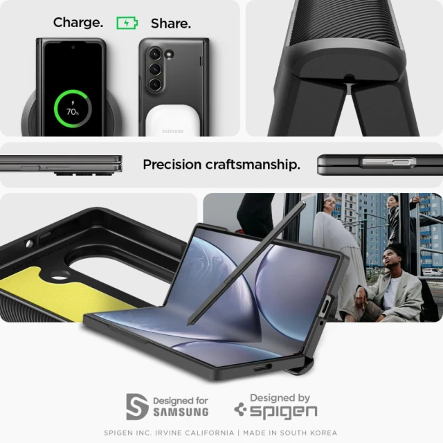 Чехол Spigen Slim Armor Pro для Samsung Galaxy Fold6 (F956) Black (ACS07820)