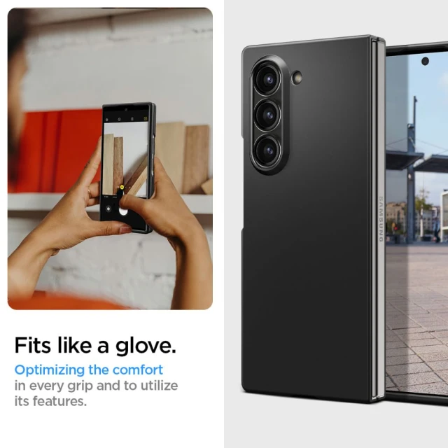 Чохол Spigen AirSkin для Samsung Galaxy Fold6 (F956) Black (ACS07816)