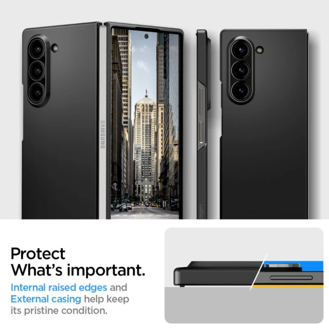 Чохол Spigen AirSkin для Samsung Galaxy Fold6 (F956) Black (ACS07816)