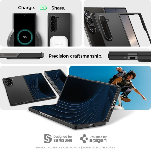 Чохол Spigen AirSkin для Samsung Galaxy Fold6 (F956) Black (ACS07816)