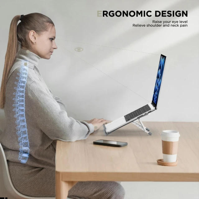 Подставка для ноутбука Tech-Protect ULS300 Universal Laptop Stand Silver (5906302309894)