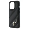 Чехол Karl Lagerfeld Diagonal Quilted Script для iPhone 15 Pro Black (KLHCP15LPQDSMGK)