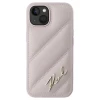 Чохол Karl Lagerfeld Diagonal Quilted Script для iPhone 15 Pink (KLHCP15SPQDSMGP)