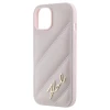 Чохол Karl Lagerfeld Diagonal Quilted Script для iPhone 15 Pink (KLHCP15SPQDSMGP)