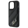 Чехол Karl Lagerfeld Diagonal Quilted Script для iPhone 14 Pro Max Black (KLHCP14XPQDSMGK)