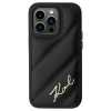 Чохол Karl Lagerfeld Diagonal Quilted Script для iPhone 13 Pro Black (KLHCP13LPQDSMGK)