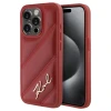Чохол Karl Lagerfeld Diagonal Quilted Script для iPhone 15 Pro Red (KLHCP15LPQDSMGR)