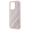 Чохол Karl Lagerfeld Diagonal Quilted Script для iPhone 15 Pro Max Pink (KLHCP15XPQDSMGP)
