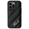 Чехол Karl Lagerfeld Diagonal Quilted Script для iPhone 14 Pro Black (KLHCP14LPQDSMGK)