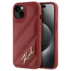 Чохол Karl Lagerfeld Diagonal Quilted Script для iPhone 15 Red (KLHCP15SPQDSMGR)