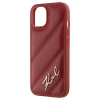 Чохол Karl Lagerfeld Diagonal Quilted Script для iPhone 15 Red (KLHCP15SPQDSMGR)
