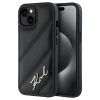 Чохол Karl Lagerfeld Diagonal Quilted Script для iPhone 15 Black (KLHCP15SPQDSMGK)