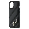 Чохол Karl Lagerfeld Diagonal Quilted Script для iPhone 15 Black (KLHCP15SPQDSMGK)