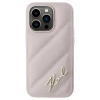 Чохол Karl Lagerfeld Diagonal Quilted Script для iPhone 15 Pro Pink (KLHCP15LPQDSMGP)