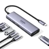 USB-хаб Ugreen USB-C to HDMI 4K | 2x USB-A | 2x USB-C PD 100W Grey (6941876239993)