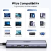 USB-хаб Ugreen USB-C to HDMI 4K | 2x USB-A | 2x USB-C PD 100W Grey (6941876239993)