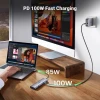 USB-хаб Ugreen USB-C to 3x USB-A | HDMI | VGA | RJ45 | SD/TF PD 100W Grey (6941876213757)