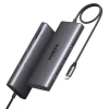 USB-хаб Ugreen USB-C to 2x HDMI | 3x USB-A | USB-C | SD/TF | RJ45 PD 100W Grey (6941876215348)
