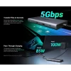 USB-хаб Ugreen USB-C to 2x HDMI | 3x USB-A | USB-C | SD/TF | RJ45 PD 100W Grey (6941876215348)