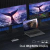 USB-хаб Ugreen USB-C to 2x HDMI | 3x USB-A | USB-C | SD/TF | RJ45 PD 100W Grey (6941876215348)