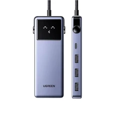 USB-хаб Ugreen Uno 7-in-1 USB-C to USB-C | USB-A | HDMI PD 85W Grey (6941876241552)