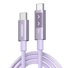 Кабель Ugreen Uno USB-C to USB-C 100W 2m Purple (6941876262168)