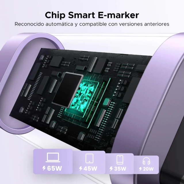 Кабель Ugreen Uno USB-C to USB-C 100W 2m Purple (6941876262168)