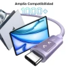 Кабель Ugreen Uno USB-C to USB-C 100W 2m Purple (6941876262168)