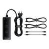 Мережевий подовжувач Baseus Digital GaN Intelligent Desktop PD 240W 3xUSB-C | USB-A | DC with DC to DC Cable 1 m Black (P10163901113-00)